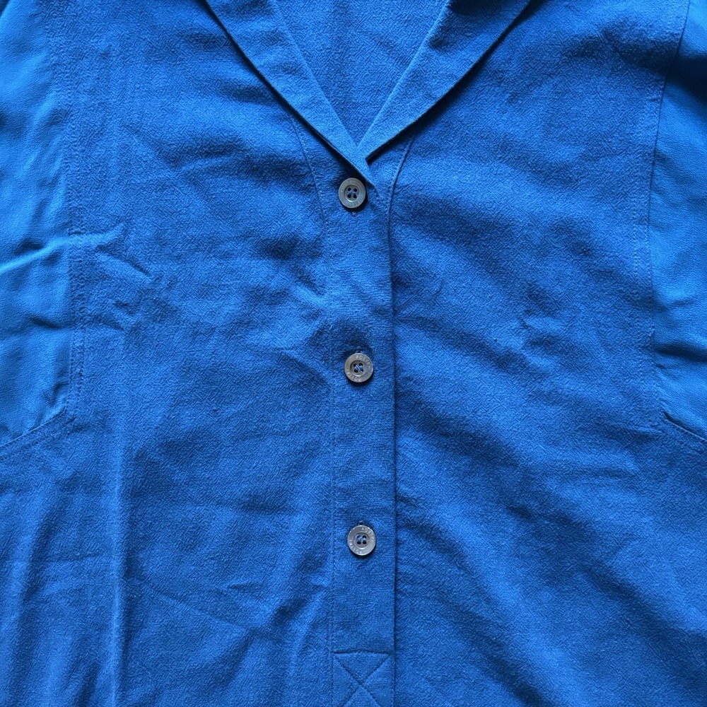 Poetry Deep Blue Button-Front Tunic - Picture 10 of 10